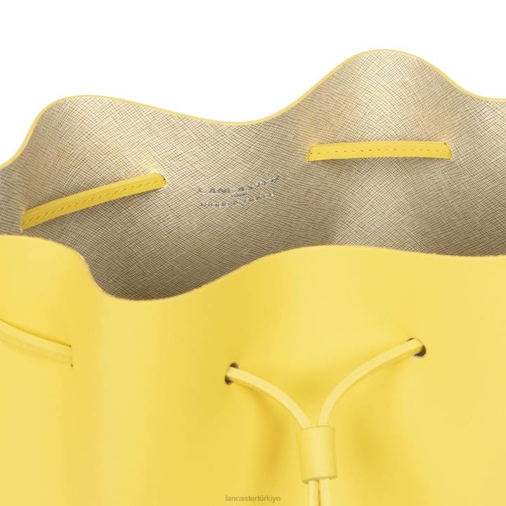 kadınlar büyük kova çantası pur & element city şampanyadaki poussin Lancaster Paris çanta H0LP3849