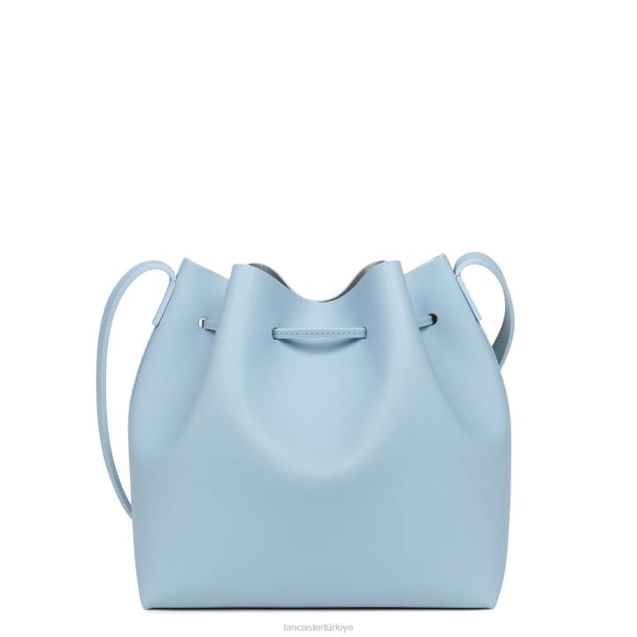 kadınlar büyük kova çantası pur & element city bleu ciel-in-argent Lancaster Paris çanta H0LP3853