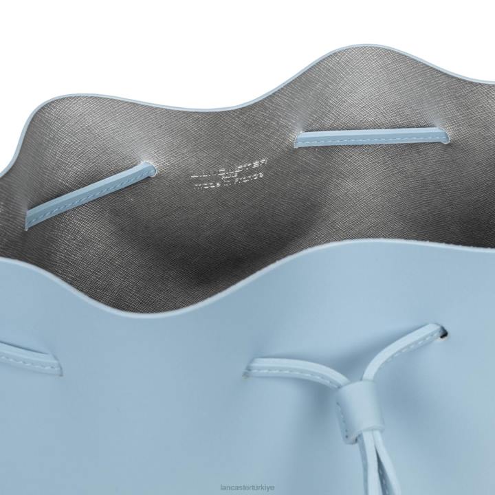 kadınlar büyük kova çantası pur & element city bleu ciel-in-argent Lancaster Paris çanta H0LP3853