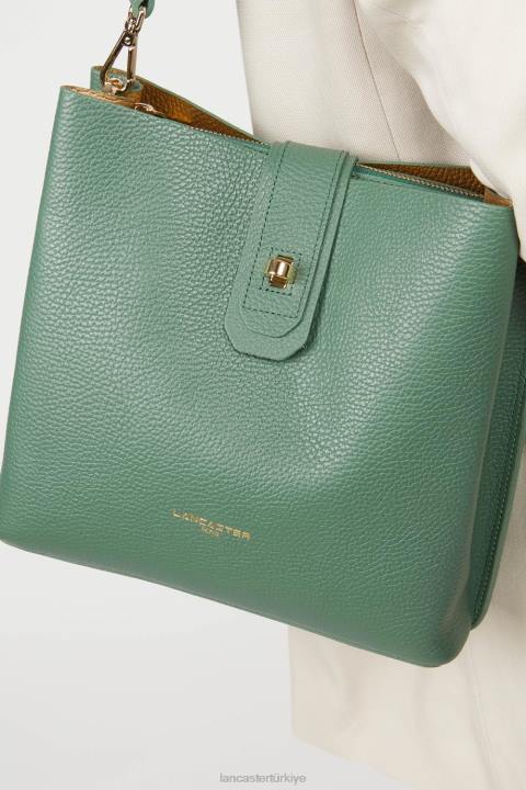 kadınlar küçük kova çantası foulonne çift kişilik dikey ön veya Lancaster Paris çanta H0LP3829