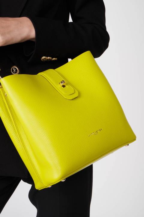 kadınlar küçük kova çantası foulonne çift kişilik ekru kereviz Lancaster Paris çanta H0LP3820