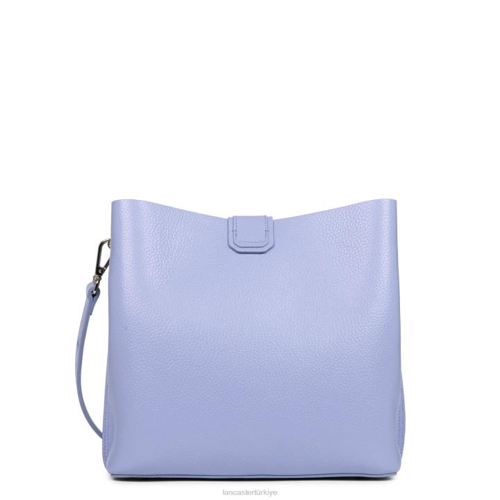 kadınlar küçük kova çantası foulonne çift kişilik ekru lavand Lancaster Paris çanta H0LP3819