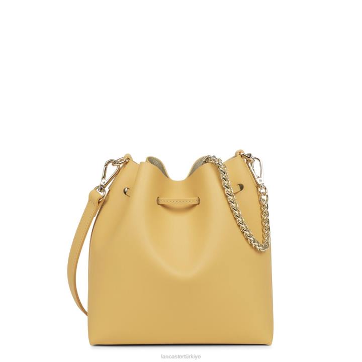 kadınlar küçük kova çantası pur & element city şampanyadaki okre Lancaster Paris çanta H0LP525