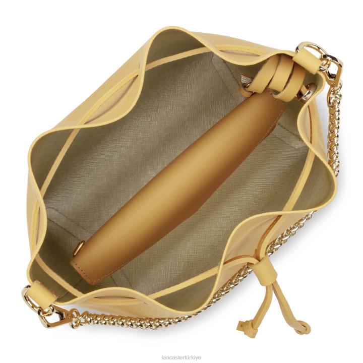 kadınlar küçük kova çantası pur & element city şampanyadaki okre Lancaster Paris çanta H0LP525