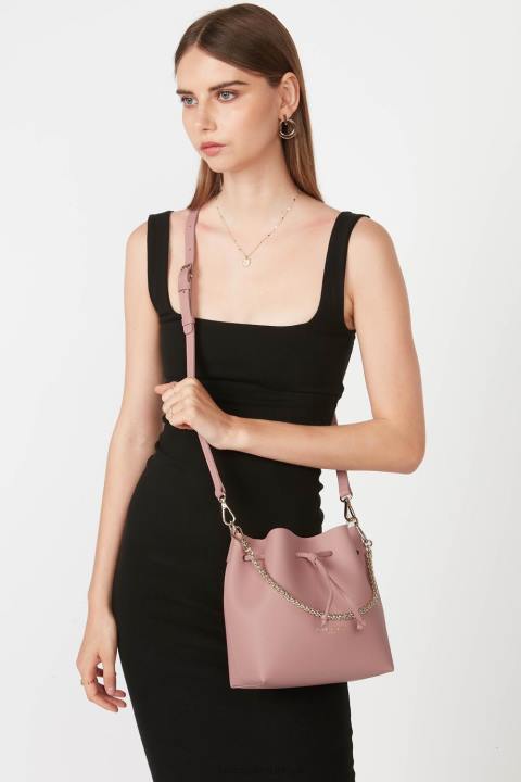 kadınlar küçük kova çantası pur & element city şampanyanın karşıtı gül Lancaster Paris çanta H0LP526