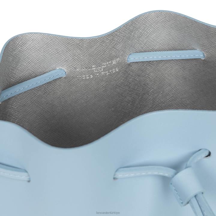 kadınlar küçük kova çantası pur & element city bleu ciel-in-argent Lancaster Paris çanta H0LP528