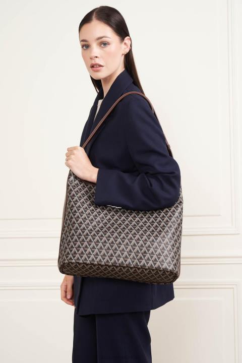 kadınlar kova çanta ikon it kestane rengi Lancaster Paris çanta H0LP4536