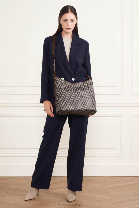 kadınlar kova çanta ikon it kestane rengi Lancaster Paris çanta H0LP4536