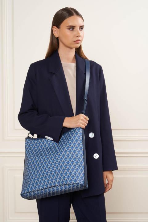 kadınlar kova çanta ikon it mavi Lancaster Paris çanta H0LP4539