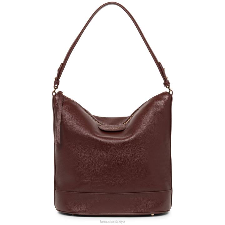 kadınlar kova çanta kumul gündelik bordo Lancaster Paris çanta H0LP3327