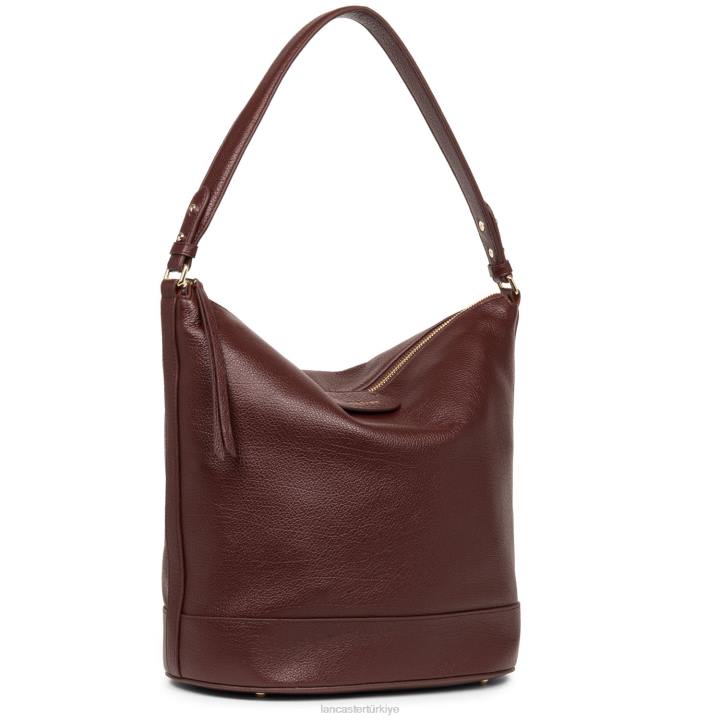 kadınlar kova çanta kumul gündelik bordo Lancaster Paris çanta H0LP3327