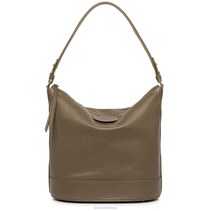 kadınlar kova çanta kumul gündelik boz kahverengi Lancaster Paris çanta H0LP3326