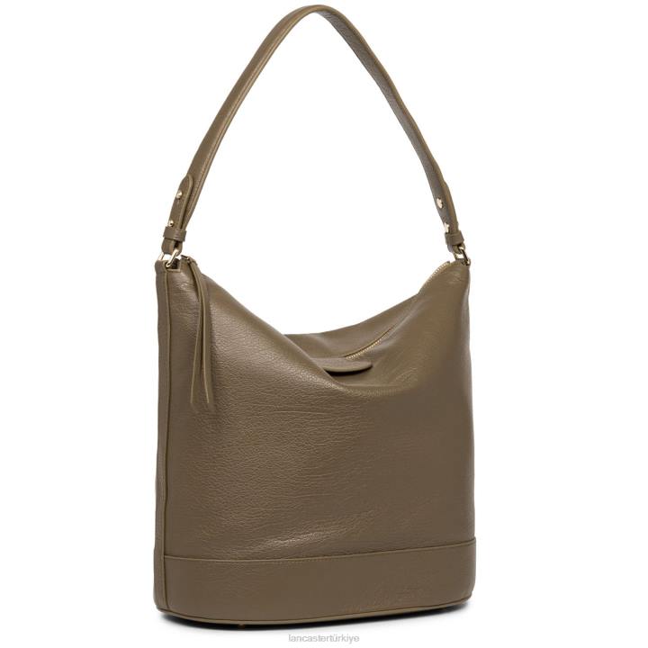 kadınlar kova çanta kumul gündelik boz kahverengi Lancaster Paris çanta H0LP3326