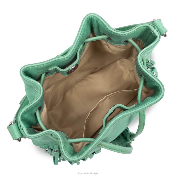 kadınlar kova çanta ülke saçak turkuaz Lancaster Paris çanta H0LP4544