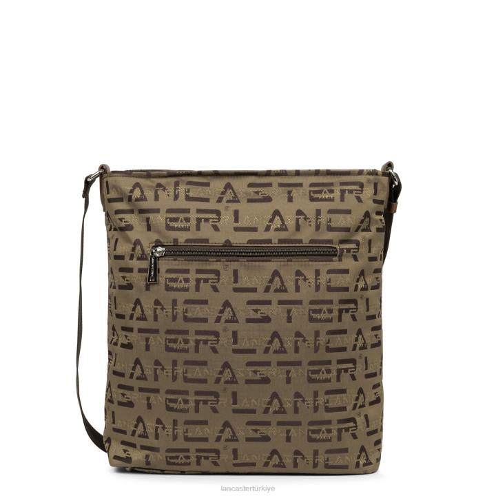 kadınlar kova çanta logosu kba Marron-Vison-Jaune Lancaster Paris çanta H0LP4232