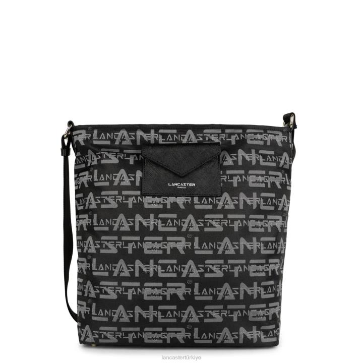 kadınlar kova çanta logosu kba kara Lancaster Paris çanta H0LP4228