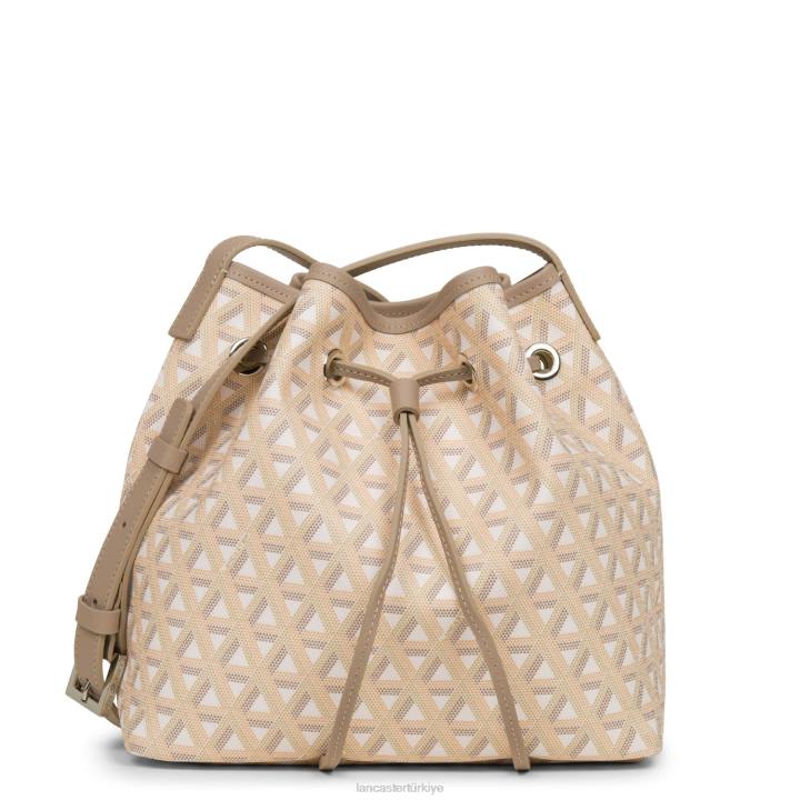 kadınlar kova çanta simgesi bej Lancaster Paris çanta H0LP3865