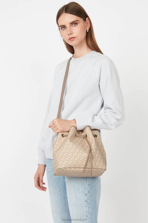 kadınlar kova çanta simgesi bej Lancaster Paris çanta H0LP3865