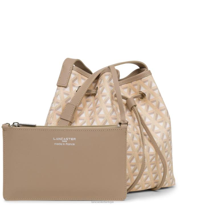 kadınlar kova çanta simgesi bej Lancaster Paris çanta H0LP3865