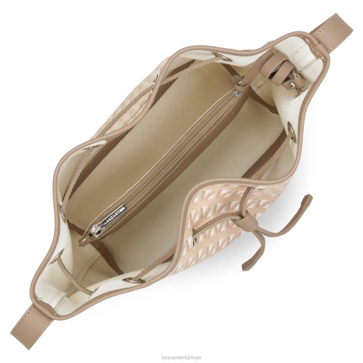 kadınlar kova çanta simgesi bej Lancaster Paris çanta H0LP3865