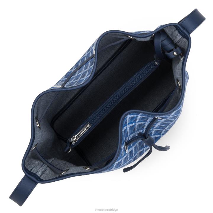 kadınlar kova çanta simgesi bleu elektrik Lancaster Paris çanta H0LP3866