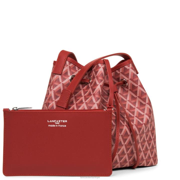 kadınlar kova çanta simgesi kırmızı Lancaster Paris çanta H0LP3864
