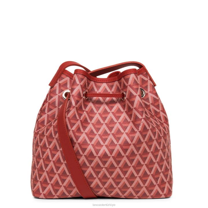 kadınlar kova çanta simgesi kırmızı Lancaster Paris çanta H0LP3864