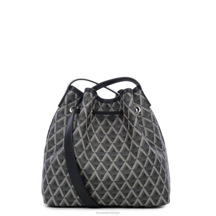 kadınlar kova çanta simgesi kara Lancaster Paris çanta H0LP3867