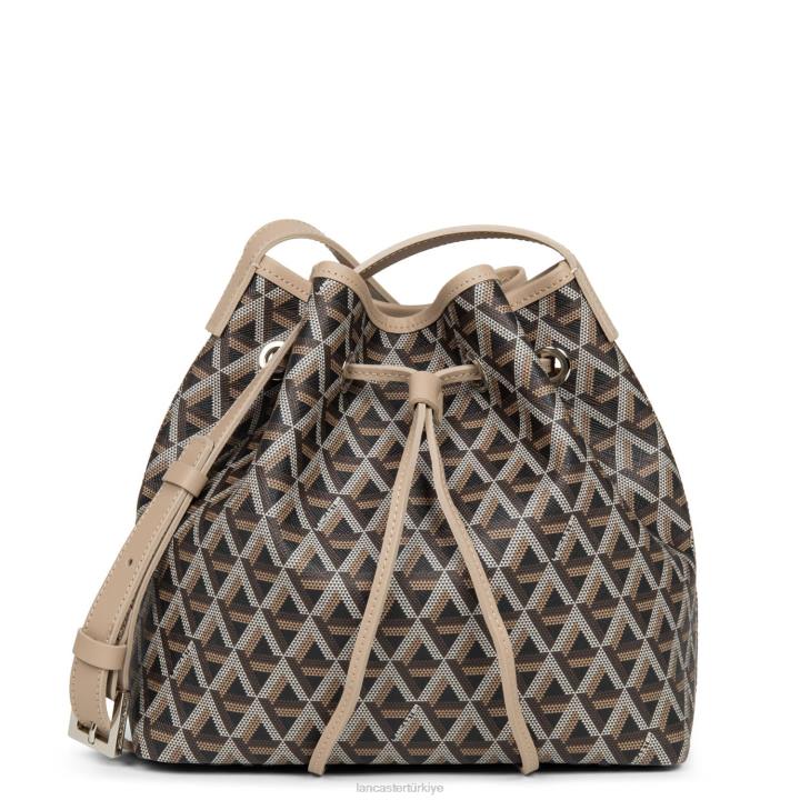 kadınlar kova çanta simgesi kestane rengi çıplak Lancaster Paris çanta H0LP3868