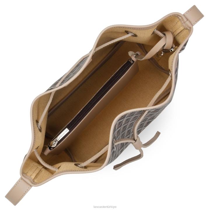 kadınlar kova çanta simgesi kestane rengi çıplak Lancaster Paris çanta H0LP3868