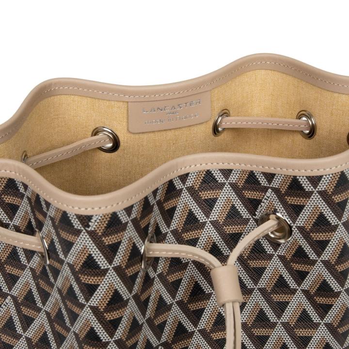 kadınlar kova çanta simgesi kestane rengi çıplak Lancaster Paris çanta H0LP3868