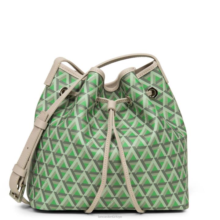 kadınlar kova çanta simgesi vert kır beji Lancaster Paris çanta H0LP3869