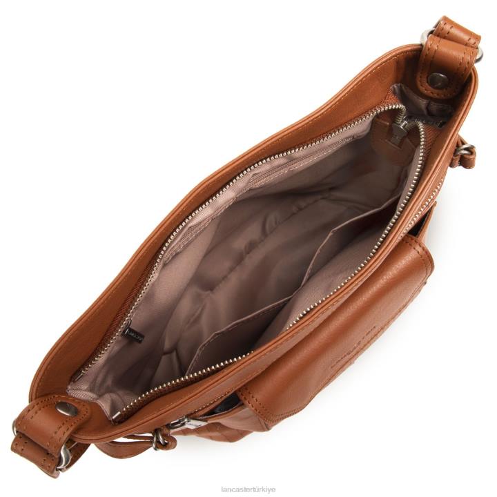 kadınlar kova çanta yumuşak vintage nova Chataigne timsahı Lancaster Paris çanta H0LP4030