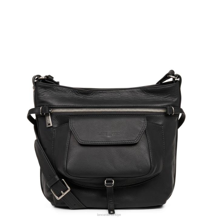 kadınlar kova çanta yumuşak vintage nova kara Lancaster Paris çanta H0LP4026