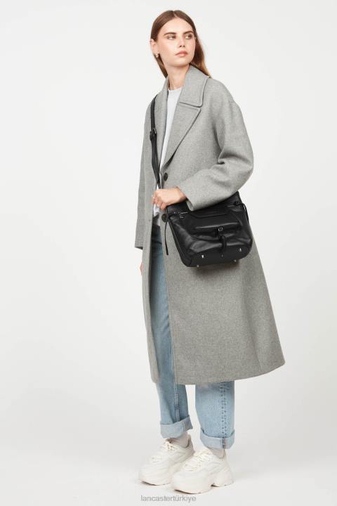 kadınlar kova çanta yumuşak vintage nova kara Lancaster Paris çanta H0LP4026