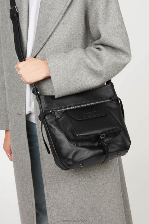 kadınlar kova çanta yumuşak vintage nova kara Lancaster Paris çanta H0LP4026