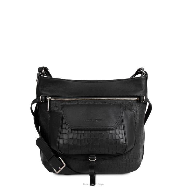 kadınlar kova çanta yumuşak vintage nova kara timsah Lancaster Paris çanta H0LP4031