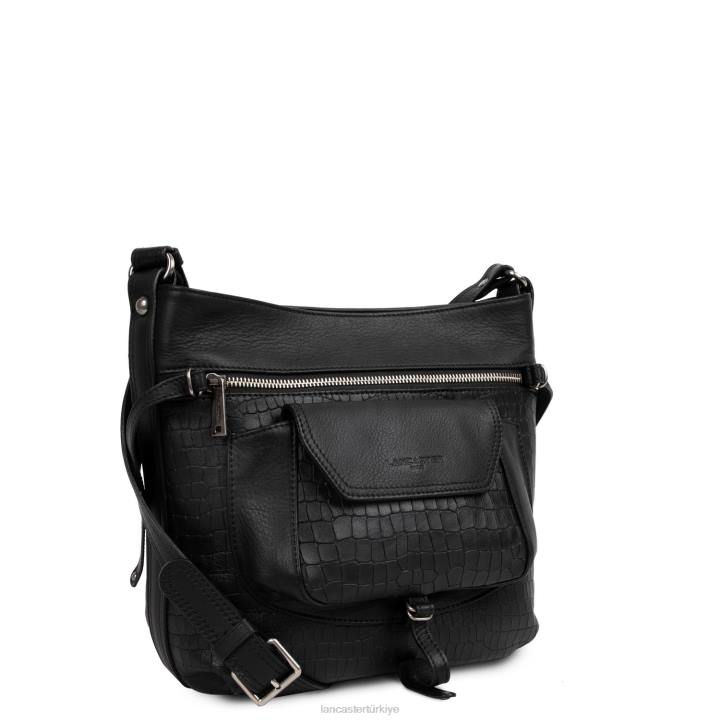 kadınlar kova çanta yumuşak vintage nova kara timsah Lancaster Paris çanta H0LP4031