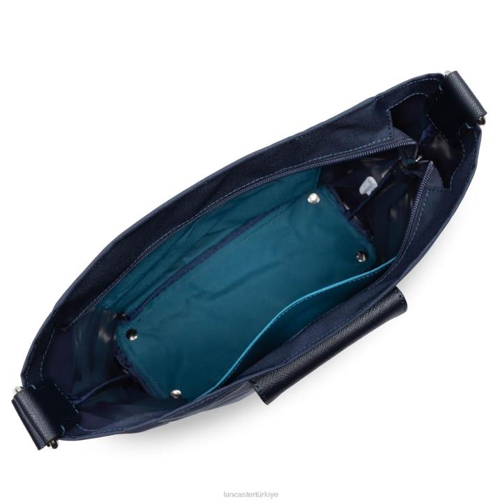 kadınlar kova çantası akıllı kba bleu fonce-bleu paon Lancaster Paris çanta H0LP3981
