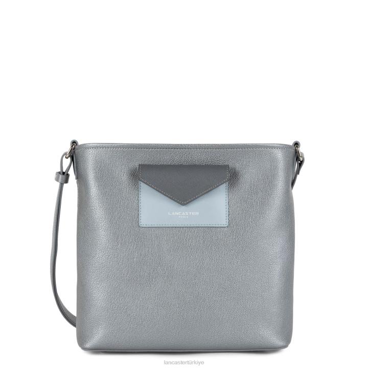kadınlar kova çantası maya argent-bleu cendre-gris Lancaster Paris çanta H0LP3999