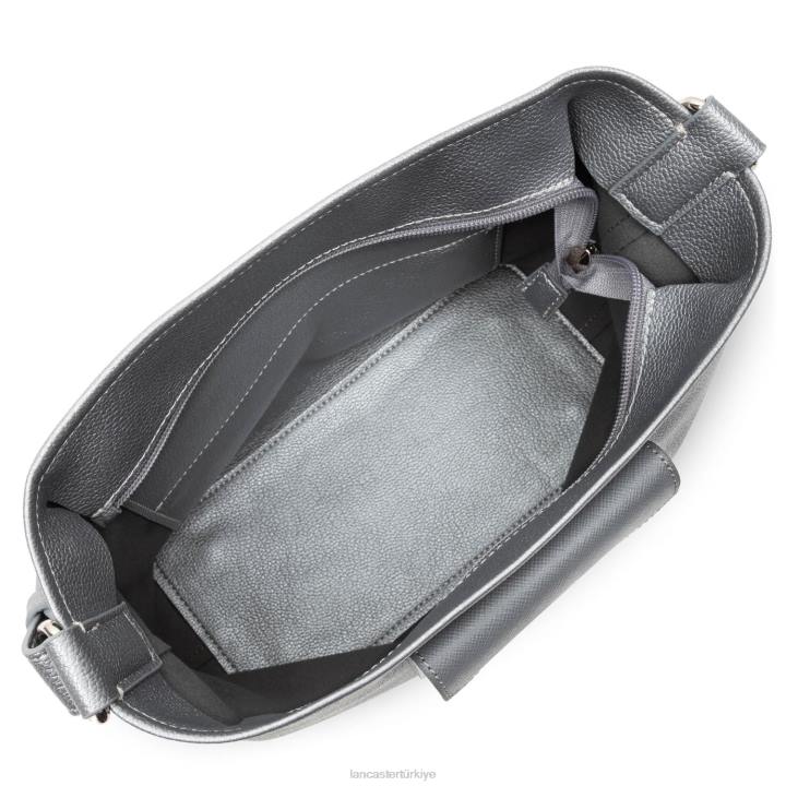 kadınlar kova çantası maya argent-bleu cendre-gris Lancaster Paris çanta H0LP3999