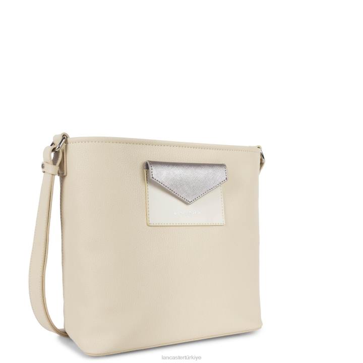 kadınlar kova çantası maya bej-ekru-veya gül Lancaster Paris çanta H0LP3987