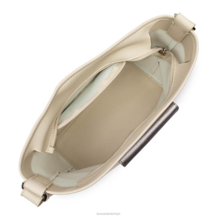 kadınlar kova çantası maya bej-ekru-veya gül Lancaster Paris çanta H0LP3987