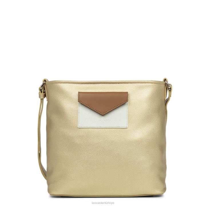 kadınlar kova çantası maya veya mat-bej-deve Lancaster Paris çanta H0LP3989