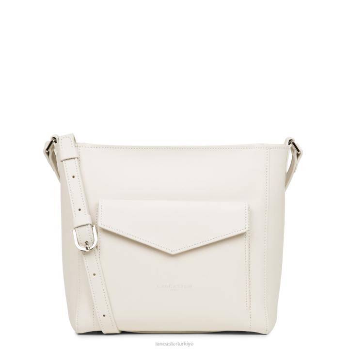 kadınlar kova çantası pürüzsüz ekru Lancaster Paris çanta H0LP4282