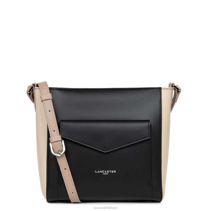 kadınlar kova çantası pürüzsüz noir-çıplak clair-çıplak fonce Lancaster Paris çanta H0LP4288