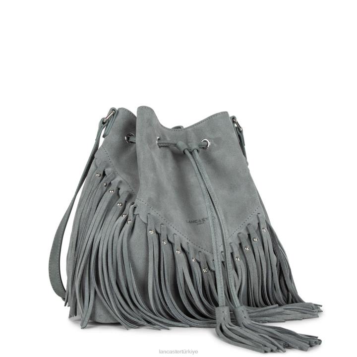 kadınlar kova çantası santa fe saçak Gris Lancaster Paris çanta H0LP3702