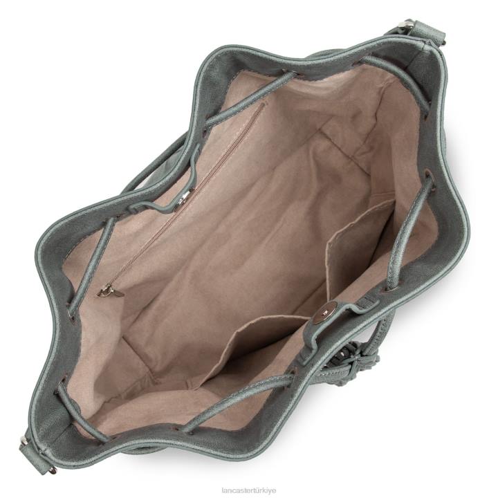 kadınlar kova çantası santa fe saçak Gris Lancaster Paris çanta H0LP3702