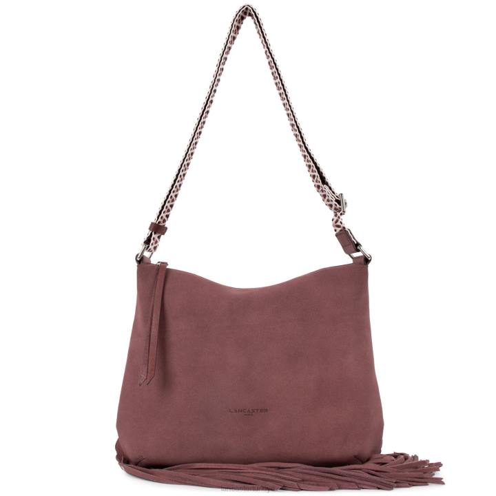 kadınlar kova çantası santa fe saçak bordo Lancaster Paris çanta H0LP3396