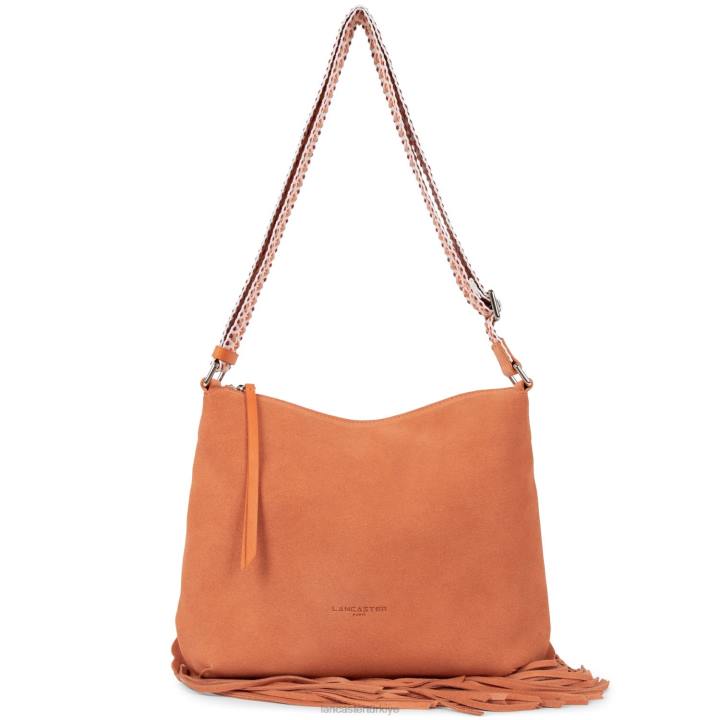 kadınlar kova çantası santa fe saçak turuncu Lancaster Paris çanta H0LP3397